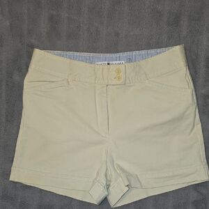 Tommy Hilfiger Women's Beige High Waist Shorts Size 10